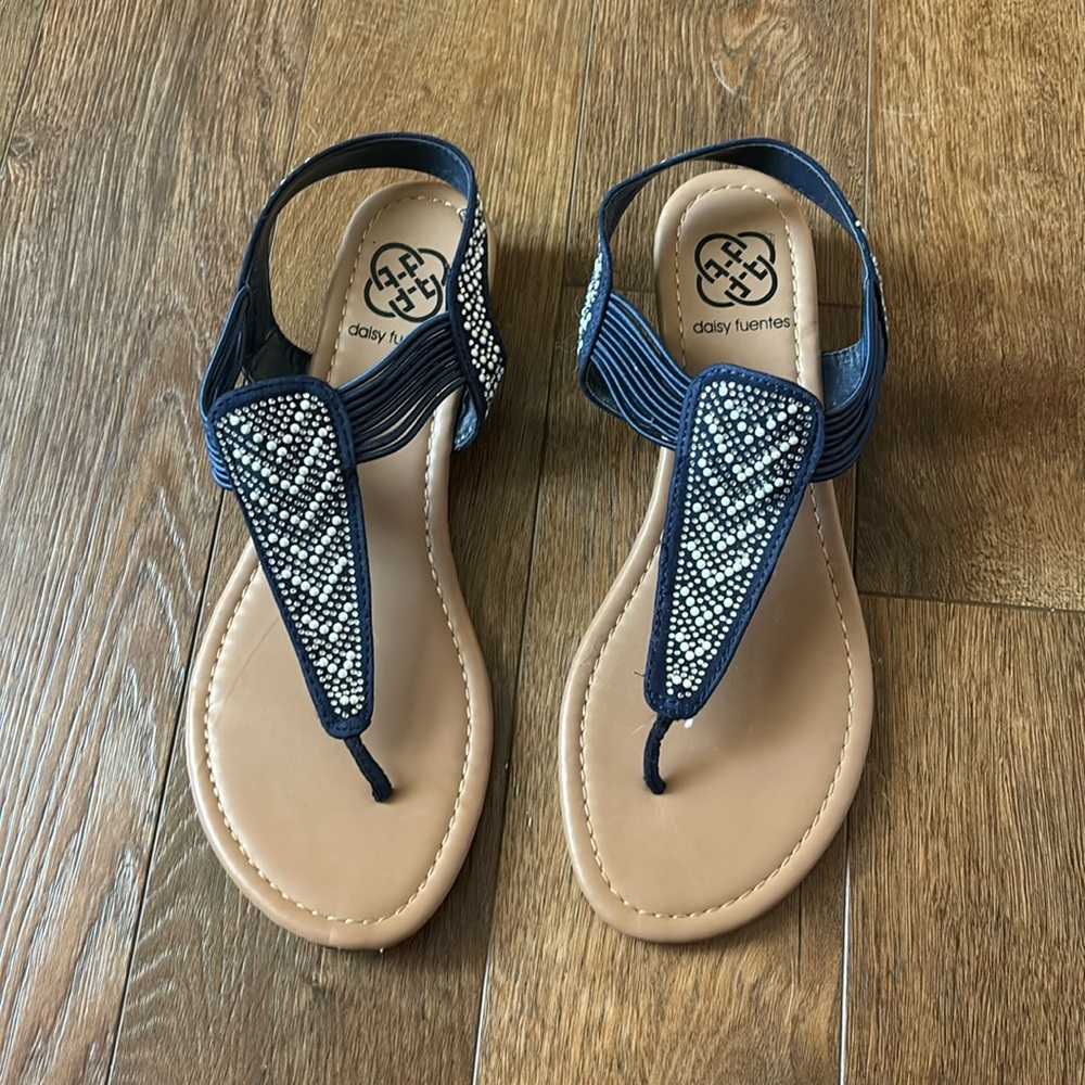 Navy blue sandals